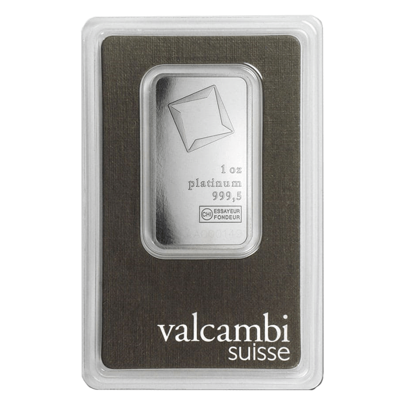 Achetez Lingot De Platine De 1 Oz De Valcambi | Prix Au Canada | Métaux ...